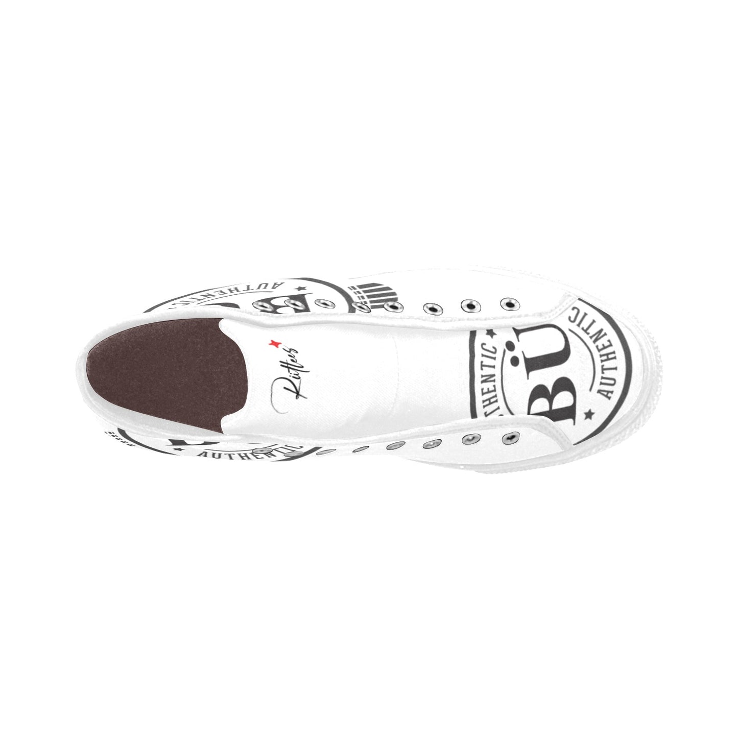 Be U Authentic - White High Top Canvas Men's Shoes