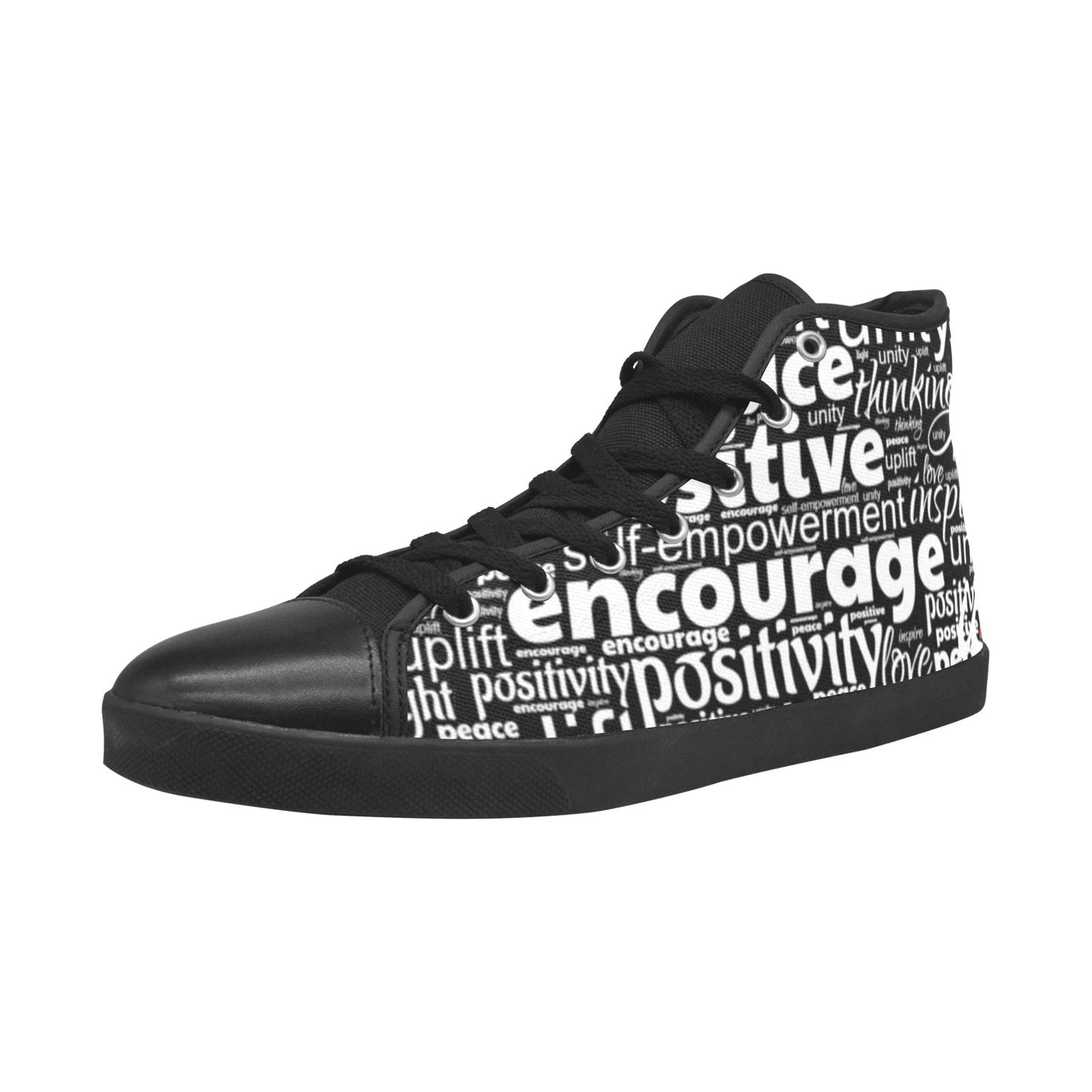 Positively u - Black High Top Canvas Men's Shoes