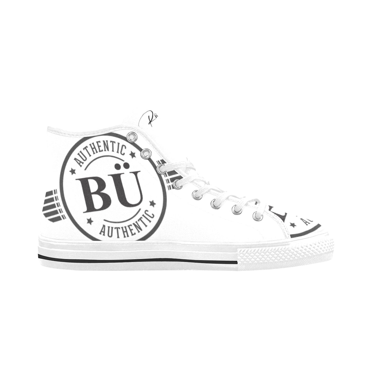 Be U Authentic - White High Top Canvas Men's Shoes