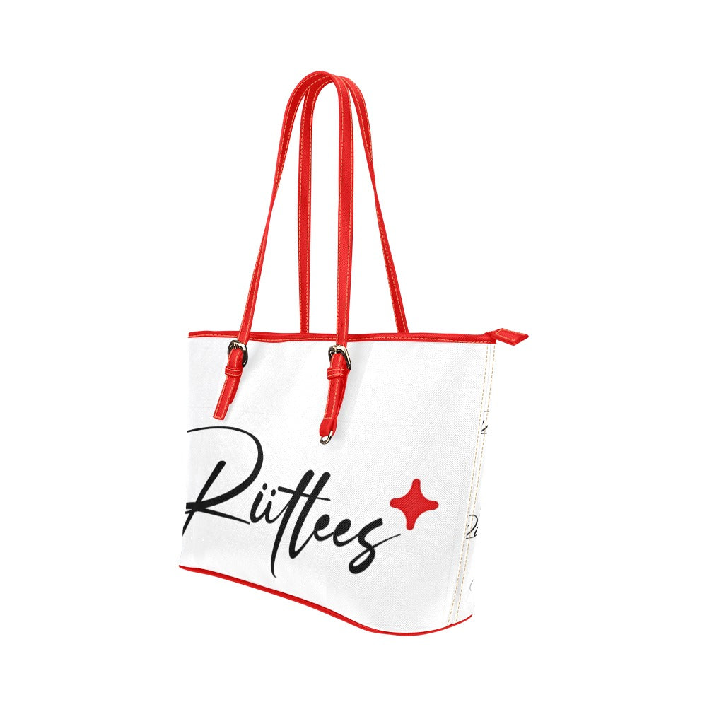 Ruttees Signature Logo - Large Bag Leather Tote Bag