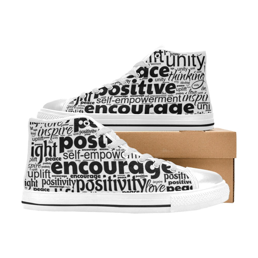 Positively U Women's Hightop Canvas Shoes