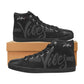 Good Vibes Only - Black High Top Canvas Men's Shoes