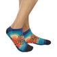 The Power Is In U Blue Unisex Ankle Socks